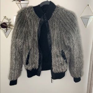 Faux fur jacket